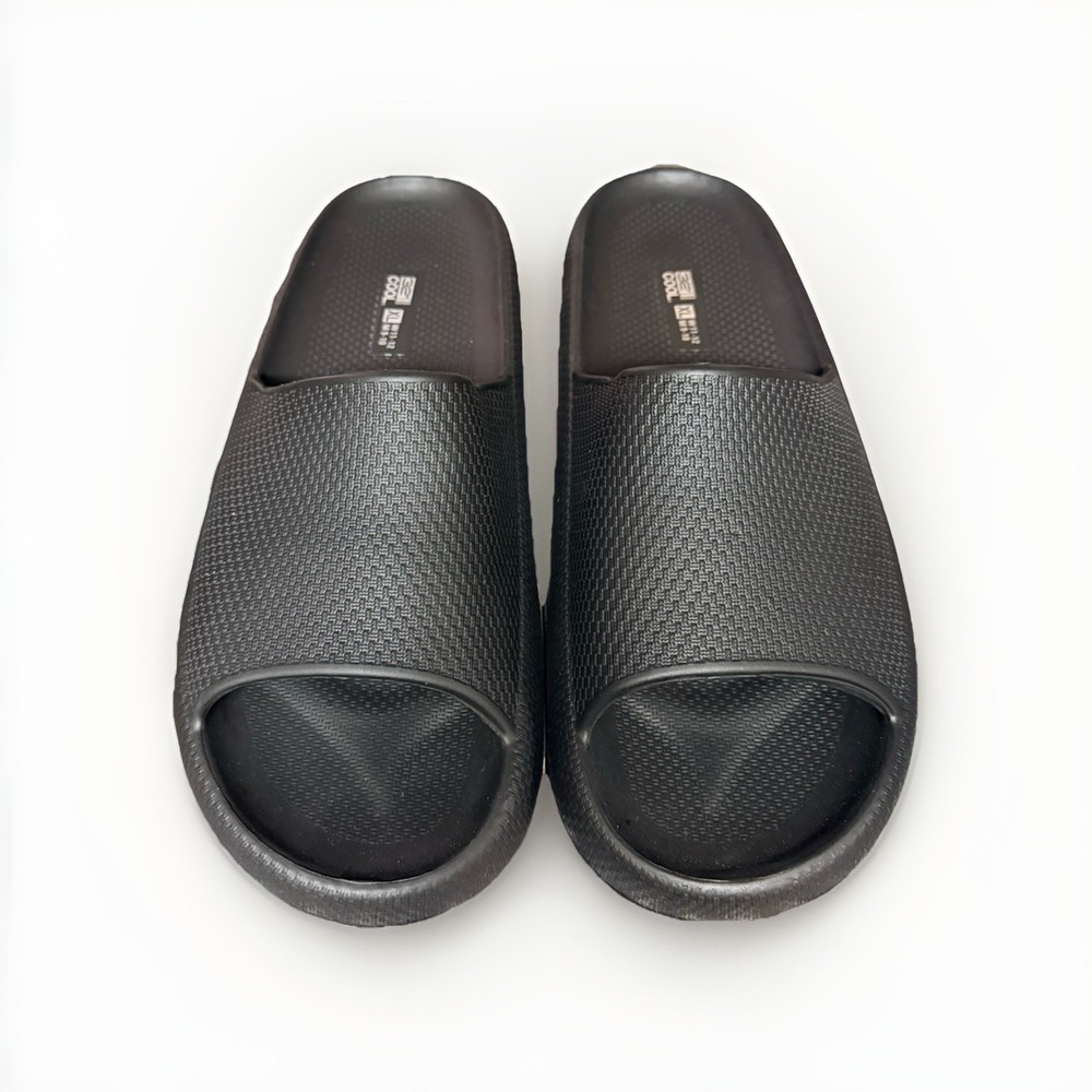 32 Degrees Cool Cushion Comfort Slides Black Size XL Men's 9-10 Women's 11-12